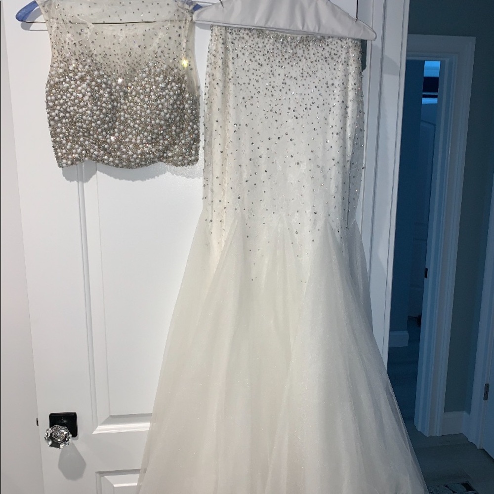 Two piece prom dress